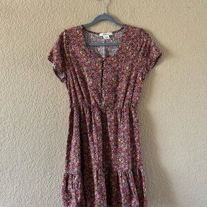 Passport Multicolor Floral Midi Dress